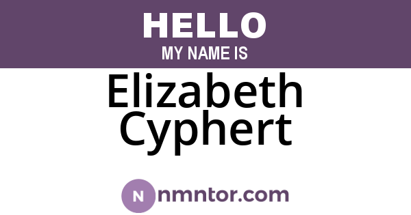 Elizabeth Cyphert