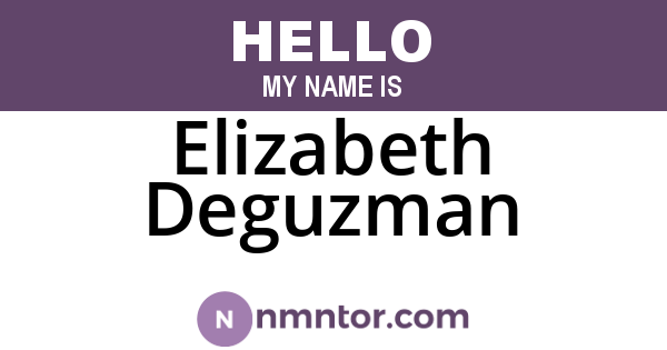 Elizabeth Deguzman