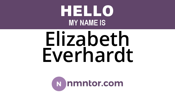 Elizabeth Everhardt