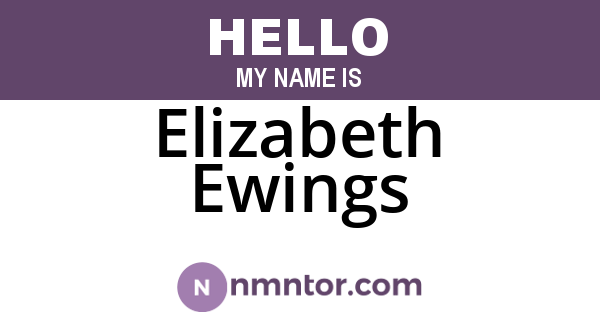 Elizabeth Ewings