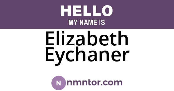 Elizabeth Eychaner