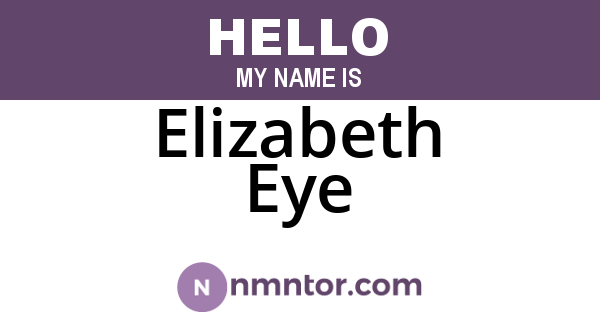 Elizabeth Eye