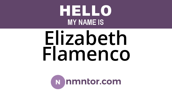 Elizabeth Flamenco