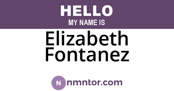 Elizabeth Fontanez