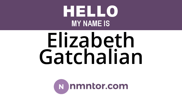 Elizabeth Gatchalian