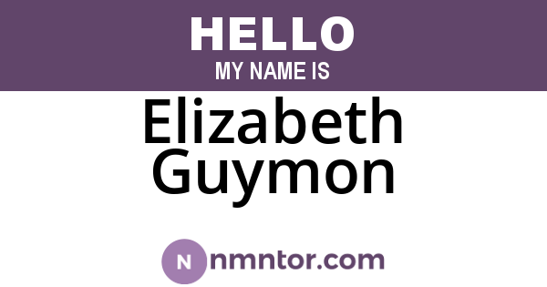 Elizabeth Guymon