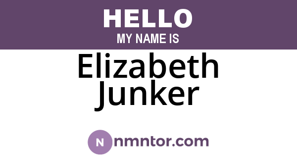 Elizabeth Junker