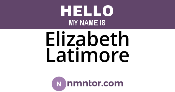 Elizabeth Latimore