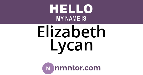 Elizabeth Lycan