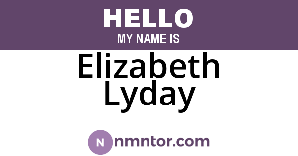 Elizabeth Lyday