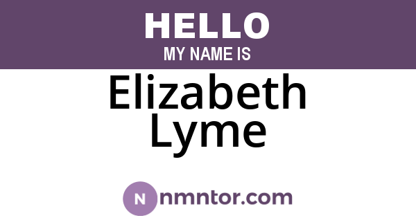 Elizabeth Lyme
