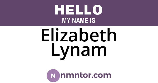 Elizabeth Lynam