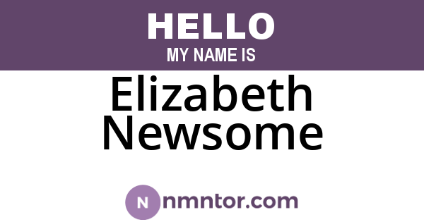 Elizabeth Newsome