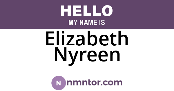 Elizabeth Nyreen