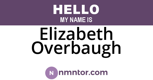 Elizabeth Overbaugh