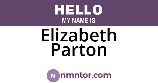 Elizabeth Parton