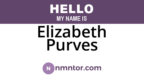 Elizabeth Purves