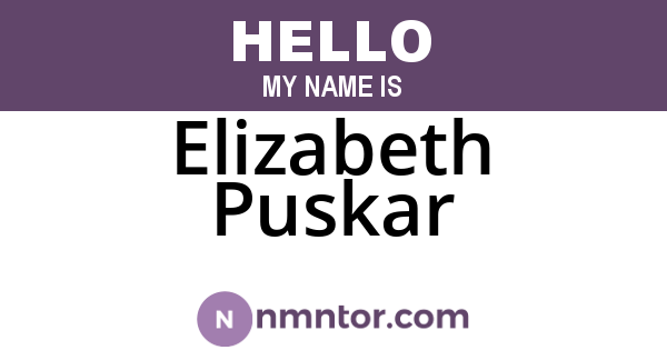 Elizabeth Puskar