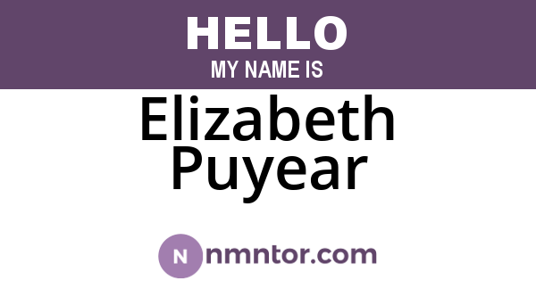 Elizabeth Puyear
