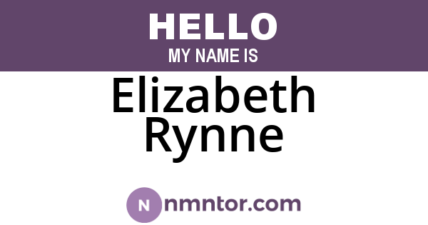 Elizabeth Rynne