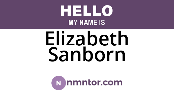 Elizabeth Sanborn