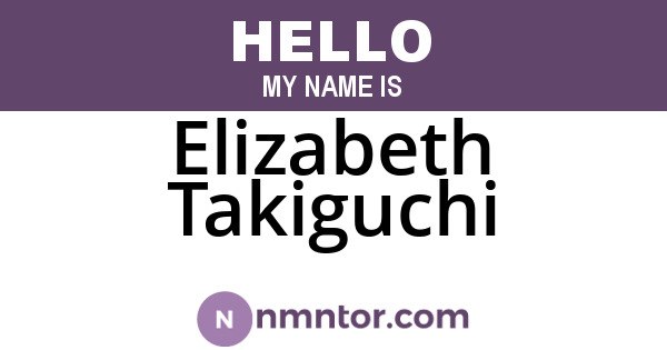 Elizabeth Takiguchi