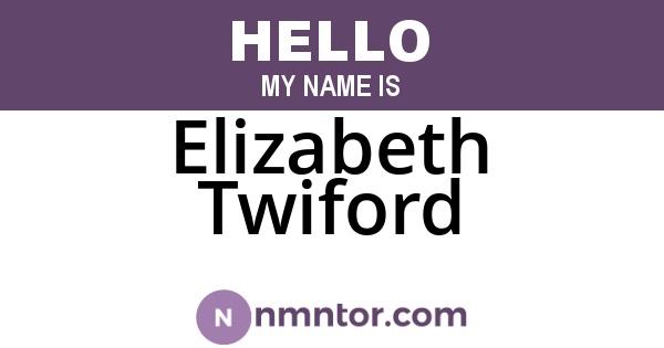Elizabeth Twiford
