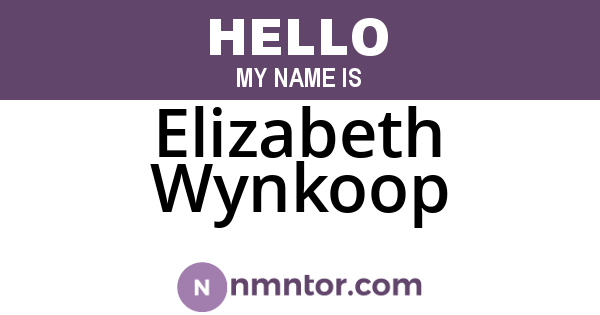 Elizabeth Wynkoop