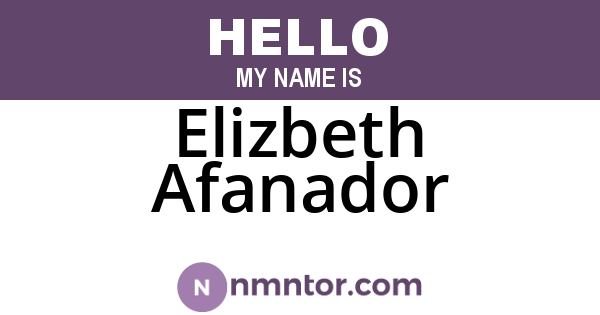 Elizbeth Afanador