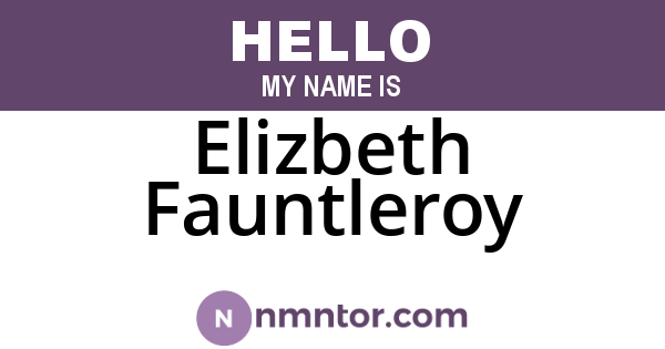 Elizbeth Fauntleroy