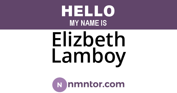 Elizbeth Lamboy