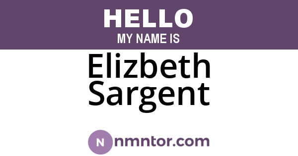 Elizbeth Sargent