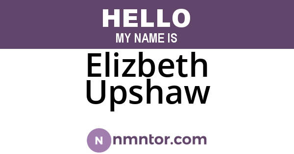 Elizbeth Upshaw