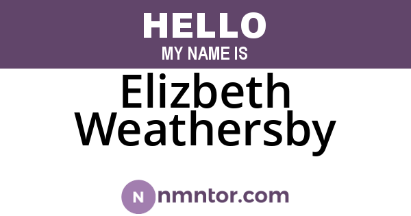 Elizbeth Weathersby