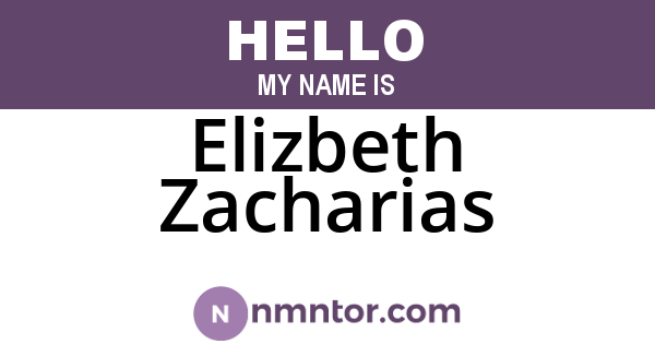 Elizbeth Zacharias