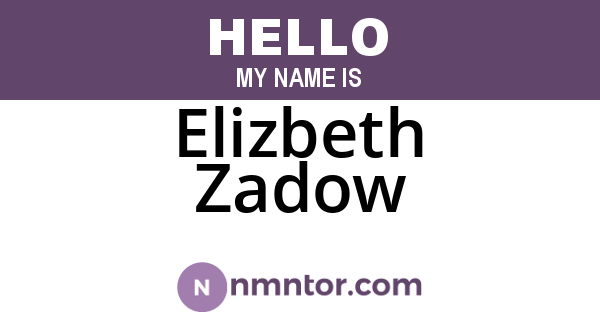 Elizbeth Zadow