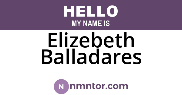Elizebeth Balladares