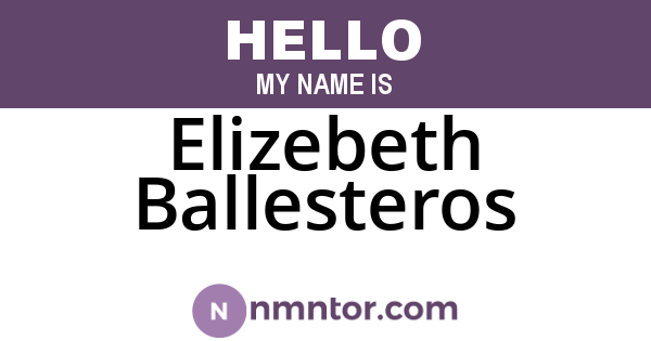 Elizebeth Ballesteros
