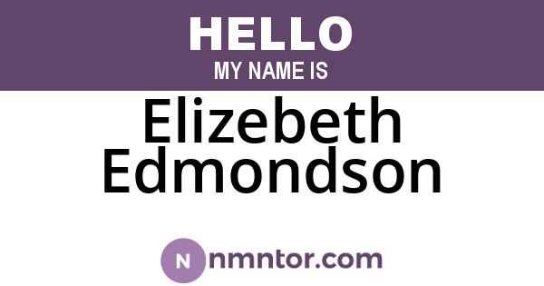 Elizebeth Edmondson