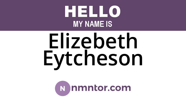 Elizebeth Eytcheson