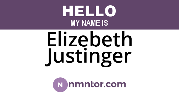 Elizebeth Justinger