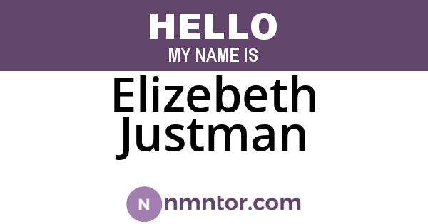 Elizebeth Justman