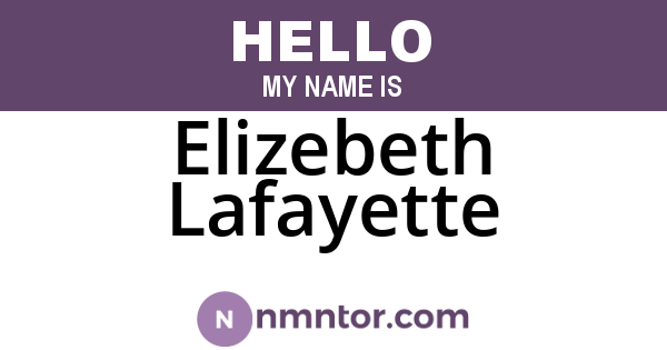 Elizebeth Lafayette