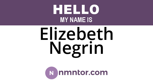 Elizebeth Negrin