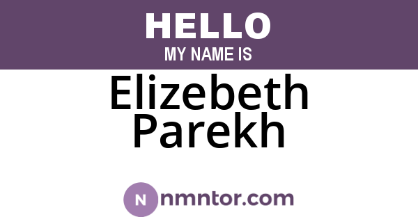Elizebeth Parekh