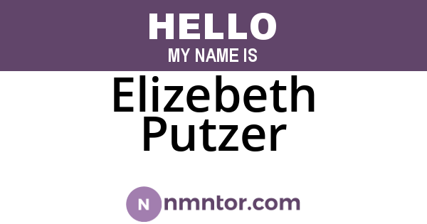 Elizebeth Putzer