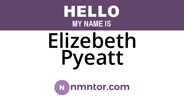 Elizebeth Pyeatt