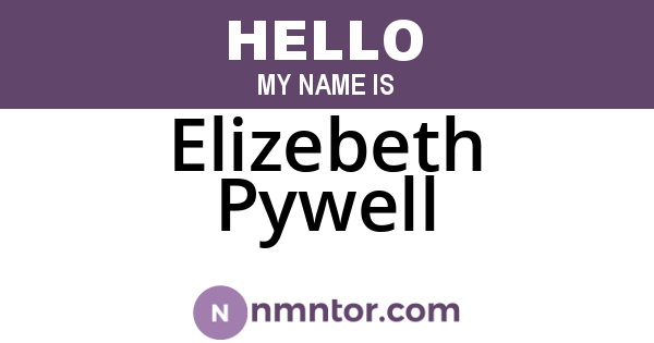 Elizebeth Pywell