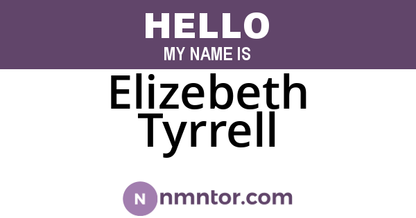 Elizebeth Tyrrell