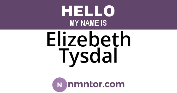 Elizebeth Tysdal